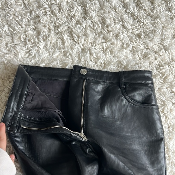Aritzia Wilfred Leather Pants - Picture 3 of 9